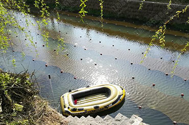 硬质岸坡河道消除黑臭-安徽省淮南市市政府西侧河